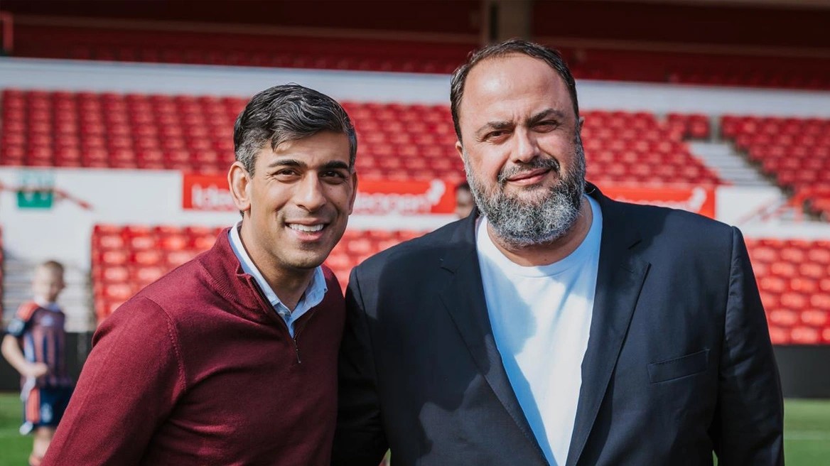 Rishi Sunak backs Nottingham Forest’s county-wide community health initiative