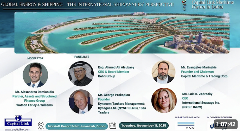 2025 Capital Link Maritime Forum in Dubai | Global Energy Shipping