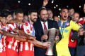 Olympiacos won the 17th double of its history and the third under the leadership of Evangelos Marinakis.