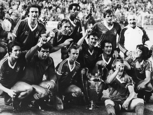 Nottingham Forest with the European Cup 