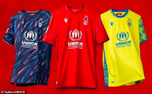 Nottingham Forest will wear the logo of charity UNHCR, the United Nations Refugee Agency, on their shirts from the beginning of 2023 after announcing a partnership
